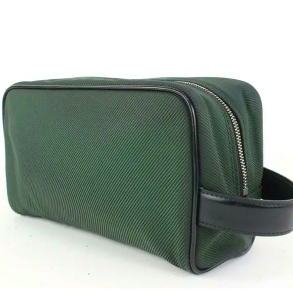 Louis Vuitton Handbags - Louis Vuitton Green Taiga Nylon Palana Cosmetic Pouch Toiletry Case
